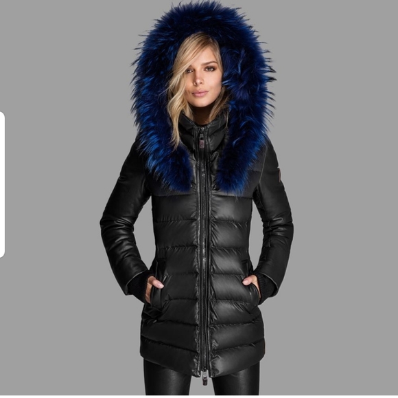 Nicole Benisti Winter Parka with Red Fur - Picture 6 of 6